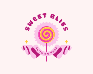 Sweet Lollipop Candy logo design