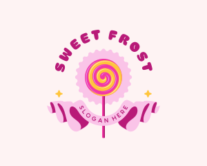 Sweet Lollipop Candy logo design