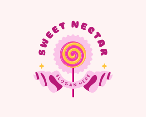 Sweet Lollipop Candy logo design