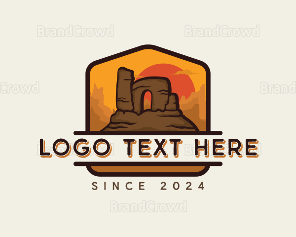 Desert Trekking Adventure Logo