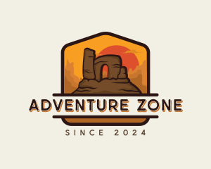 Desert Trekking Adventure logo design