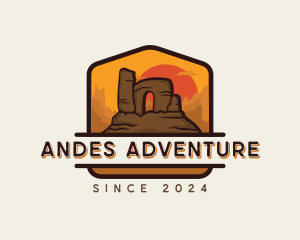 Desert Trekking Adventure logo design