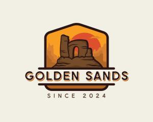 Desert Trekking Adventure logo design