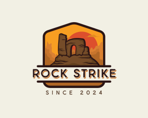 Desert Trekking Adventure logo design