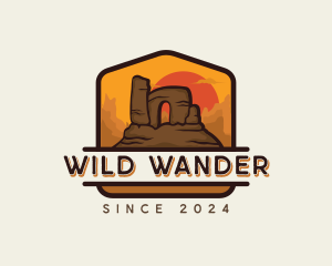 Adventure - Desert Trekking Adventure logo design