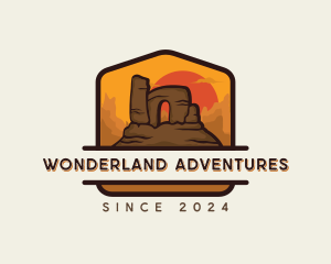 Desert Trekking Adventure logo design