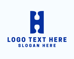 Letter H Liquid Logo