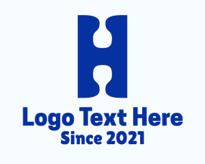 Laundromat - Letter H Liquid logo design