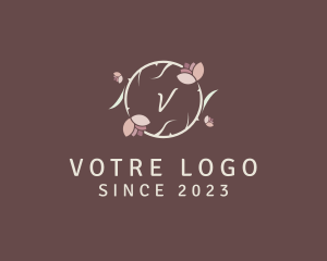 Spring - Floral Leaf Salon logo design