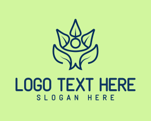 Vegan - Human Natural Wellness logo design