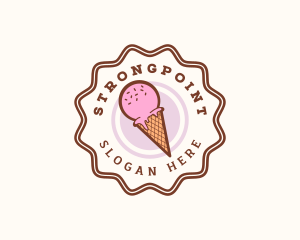 Dessert - Ice Cream Cone Dessert logo design