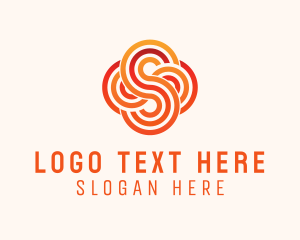 Enterprise - Linear Cloud Letter S logo design