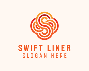 Linear Cloud Letter S logo design