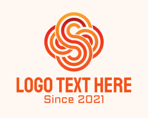 Linear Letter S Cloud logo design