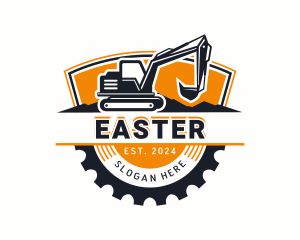 Excavation - Quarry Excavator Digger logo design