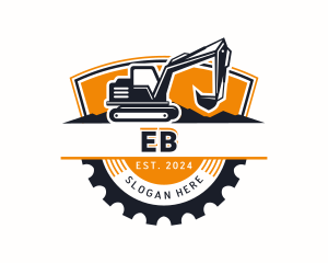 Worker - Quarry Excavator Digger logo design