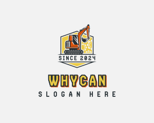 Industrial Mining Excavator  Logo