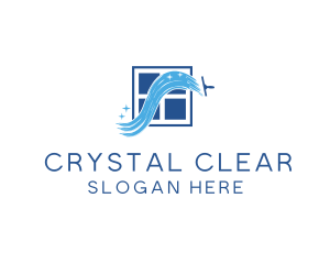 Window Cleaning - Window Cleaner Wiper logo design