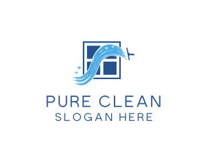 Window Cleaner Wiper logo design