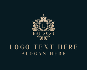 Lettermark - Elegant Royal Shield logo design