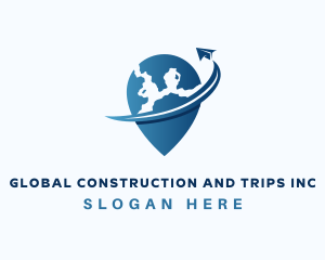 Agency - Global Plane Locator logo design