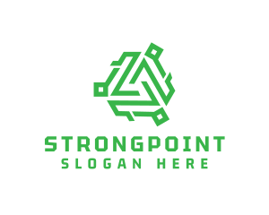 Symbol - Tech Green Company logo design