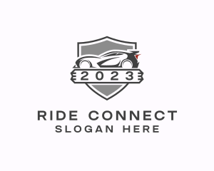 Rideshare - Sports Car Automobile logo design