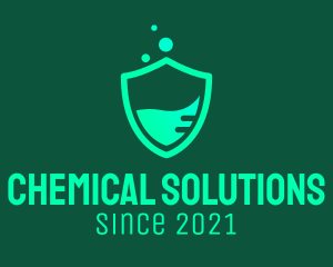 Green Chemical Shield  logo design