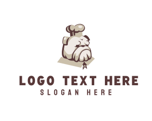 Dog - Pitbull Dog Chef logo design