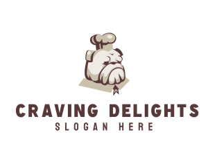 Craving - Pitbull Dog Chef logo design