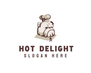 Pitbull Dog Chef logo design