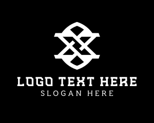 Initial - Modern Cool Edgy Letter X logo design