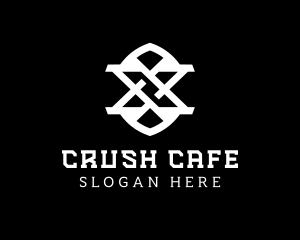 Crush - Modern Cool Edgy Letter X logo design