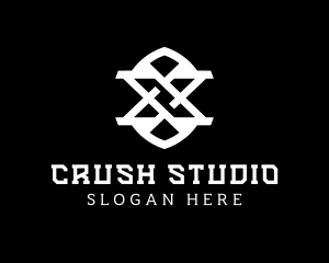 Crush - Modern Cool Edgy Letter X logo design