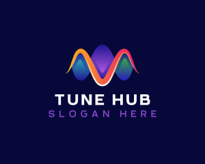 Tune Sound Wave logo design