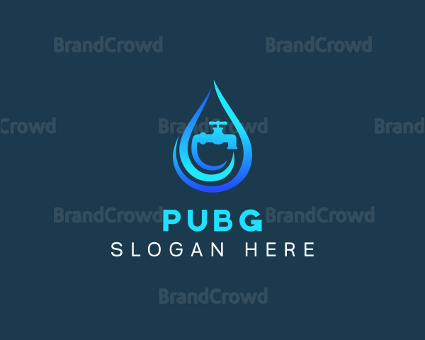 Droplet Water Plumbing Logo