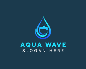 Droplet - Droplet Water Plumbing logo design