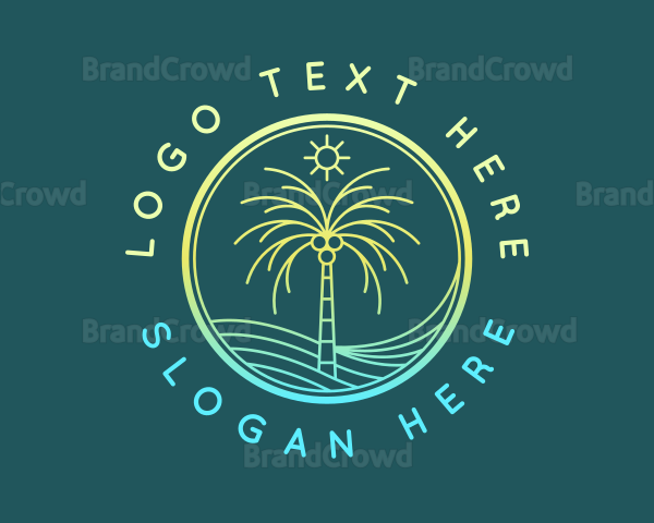Ocean Beach Tree Logo