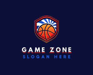 Basketball Team Shield logo design