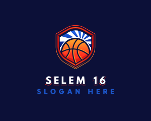 Basketball Ring - Basketball Team Shield logo design