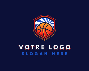 Clubs - Basketball Team Shield logo design