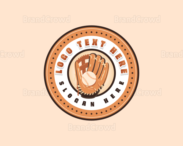 Sports Baseball Mitt Logo