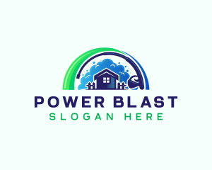 Cleaning Hydro Power Washing logo design