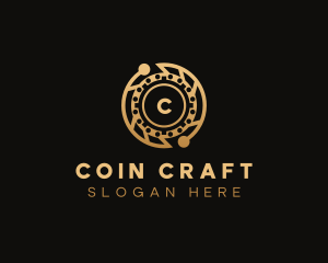 Digital Crypto Currency logo design