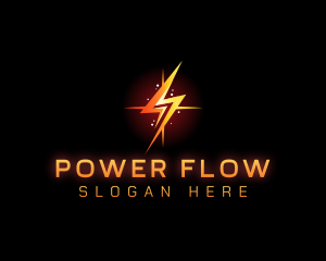 Lightning Power Tech logo design