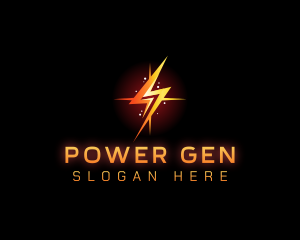 Lightning Power Tech logo design