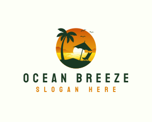 Beach Tropical Resort logo design