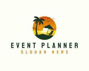 Island - Beach Tropical Resort logo design