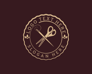 Embroidery - Scissor Needle Tailoring logo design