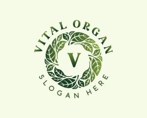 Natural Wellness Leaves logo design